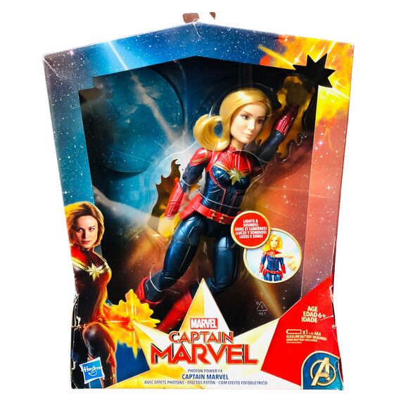 Captain Marvel Avengers Movie 12" Photon Power FX Hero Doll Figure - Picture 1 of 4